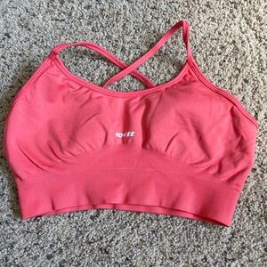 Bo+Tee Large pink sports bra NWT